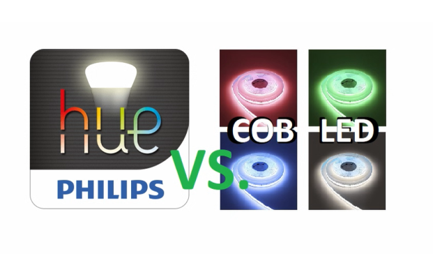 Philips HUE vs. COB LED-lampor