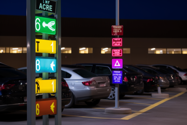 Användning av LED-teknik för parkeringsskyltar