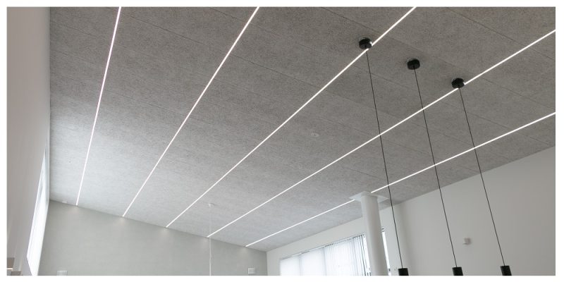 Användning av Led-ljusramp som tak- eller väggarmatur