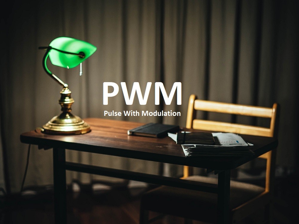 PWM-dimning i en bordslampa